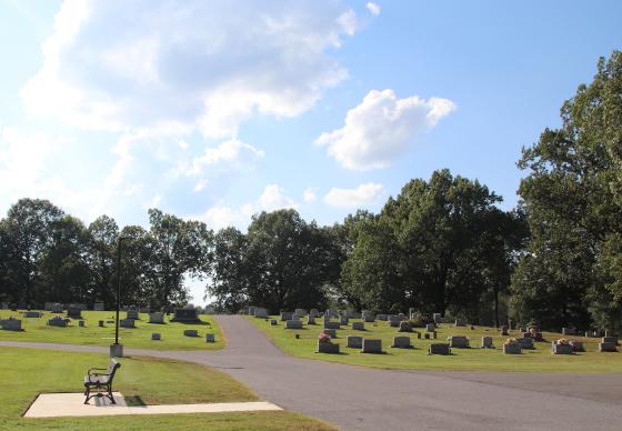 Cemetery road wiew